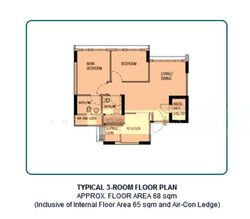 Blk 316A Waterway Cascadia (Punggol), HDB 3 Rooms #499447711